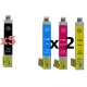 Set 11 Cartucce Compatibili Rainbow Plus Per Epson T1291 T1292 T1293 T1294