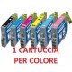 Cartucce Compatibili Combo Per Epson T0481 T0482 T0483 T0484 T0485 T0486 