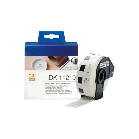 DK 11219 Rotolo Etichette 12mm 1200psc Bianco