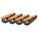 Multipack Toner Compatibili Per Hp CB540A-CB541A-CB542A-CB543A