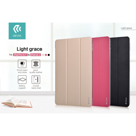 Cover Light grace Per iPad Air 2 & Pro 9.7 con On/Off Nera