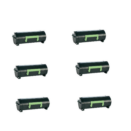 Multipack 6 Toner Per Lexmark 60F2H00 (602H) Compatibili